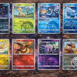 Pokemon Eveelutions Pokeball Holo Set